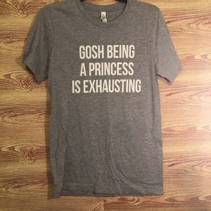 Bella Canvas Princess Gray Graphic T-shirt size S